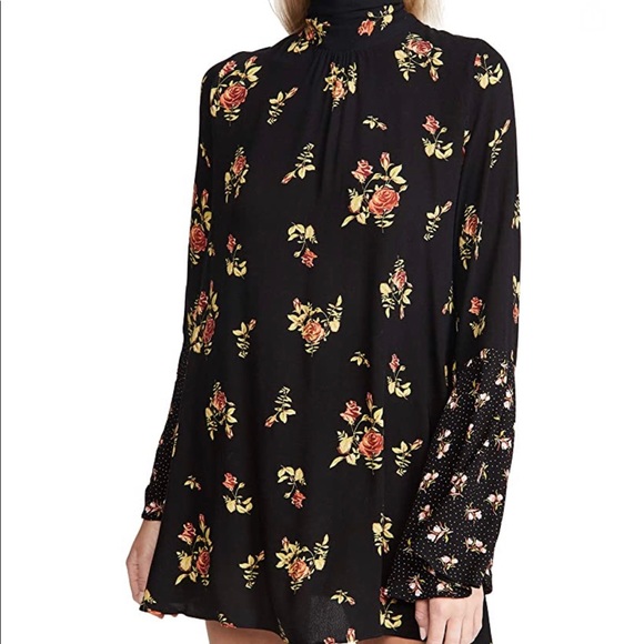 Free People black tunic/mini dress - Picture 5 of 14